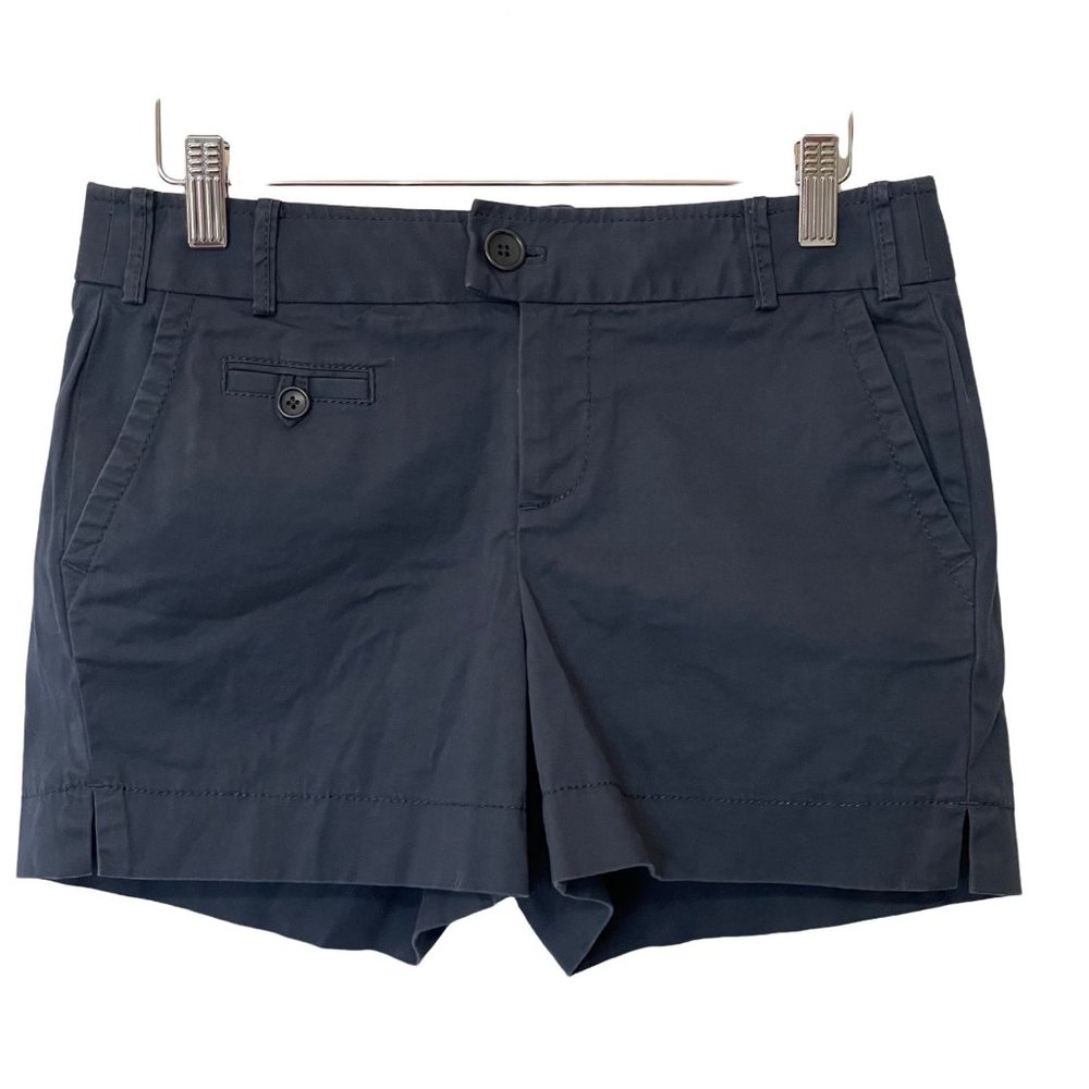 Banana Republic Womens Size 2 Martin Short Blue Chinos Khakis Casual Breathable